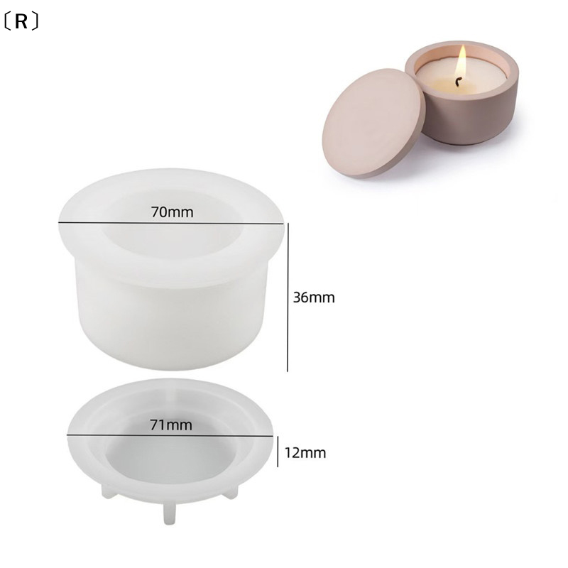 〔R〕1set DIY Candle Jar Silicon - Candle Making Jars With Lids recension och pris