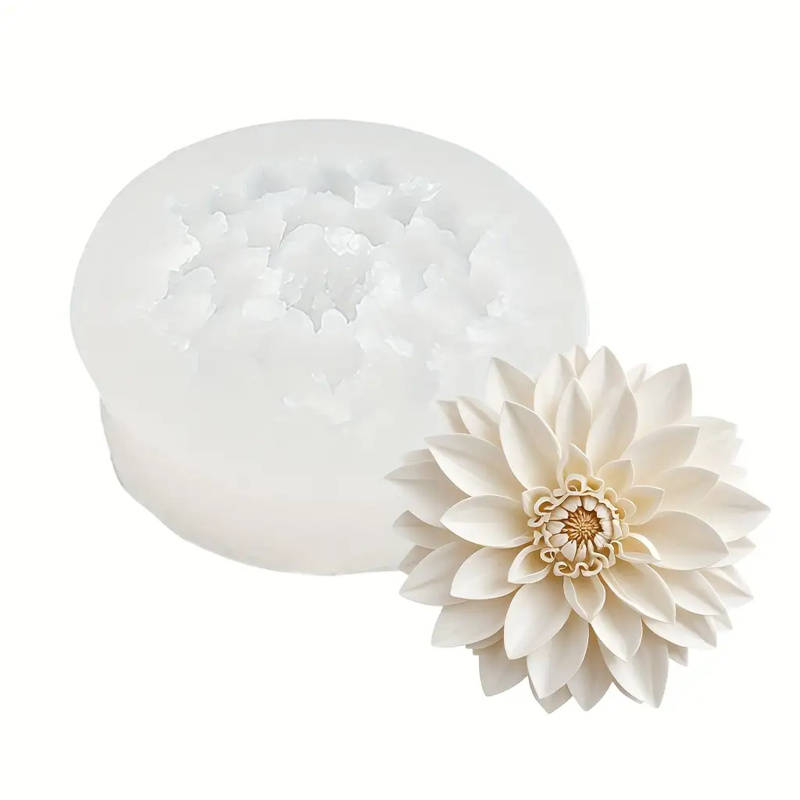 Lotus Flower Silicone Mold，For - Candle Making Jars With Lids recension och pris