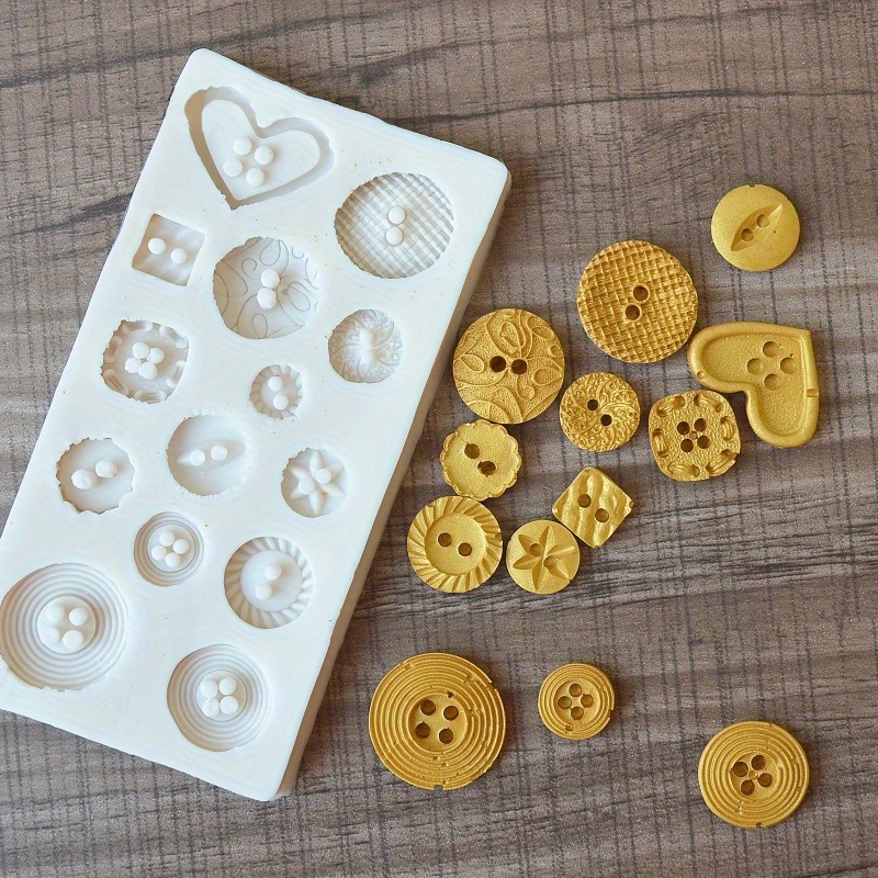 Buttons Shape Silicone Mold Si - Candle Making Tutorial recension och pris