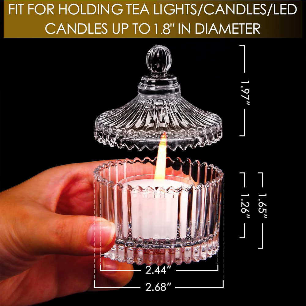 Votive Candle Holders with Lid - Candle Making Jars With Lids recension och pris