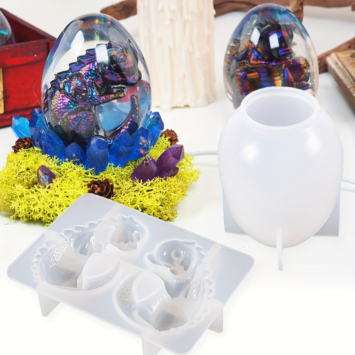 Silicone Dragon Egg Molds, 2-P - Candle Making Tutorial recension och pris