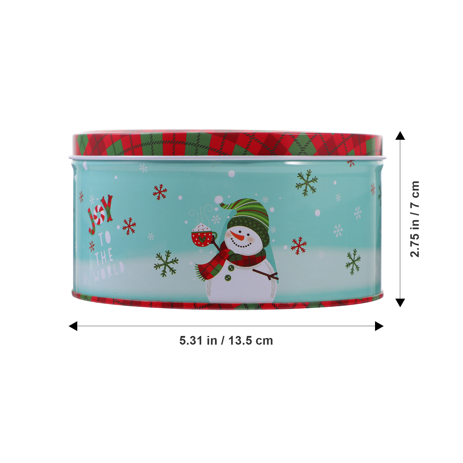 Xmas Tinplate Box Christmas Ca - Tin Container Lid recension och pris