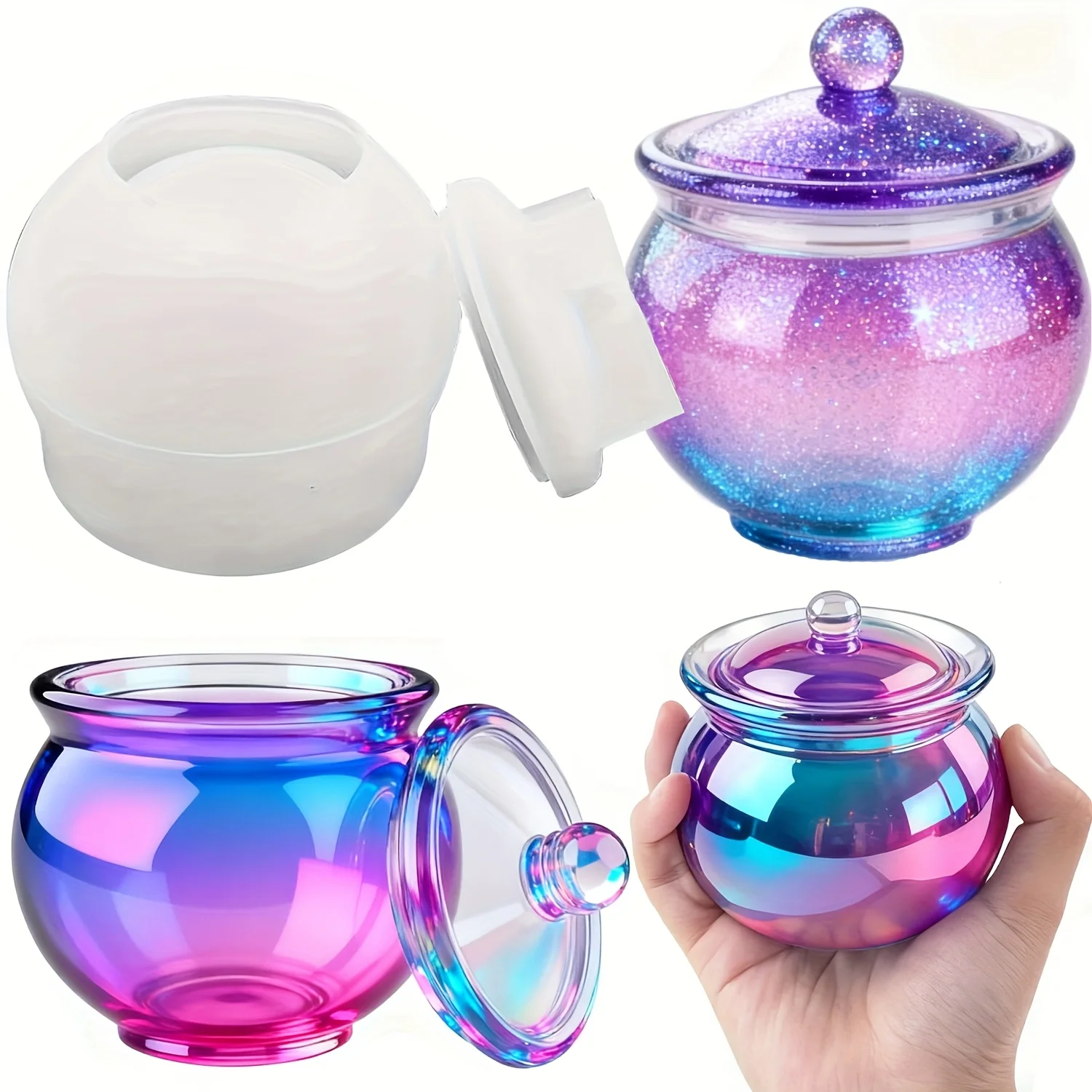 1 set of round resin can molds - Candle Making Jug recension och pris